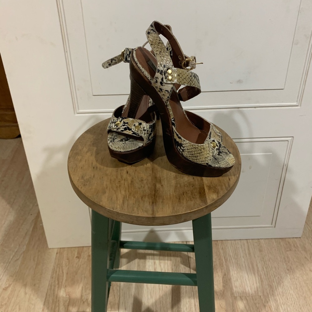 Steve Madden animal sandal heels
